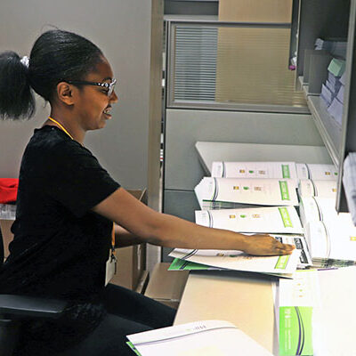 EAST_PREETS_4 A consumer serves at a medical office