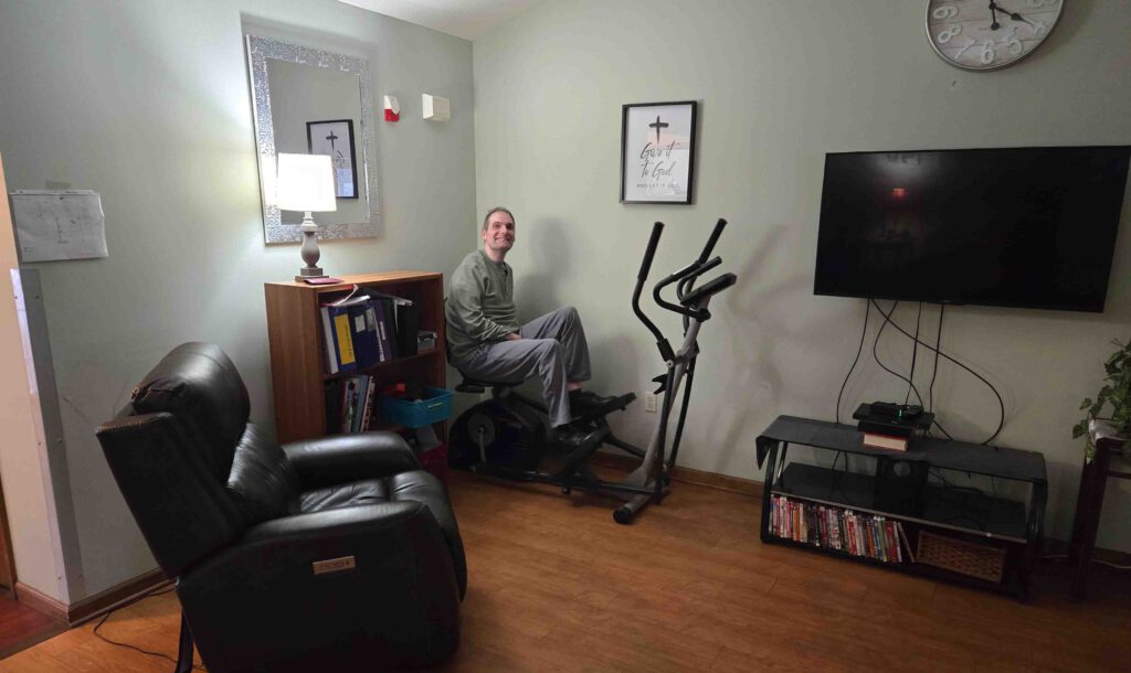 Haffner Home Client Exercising