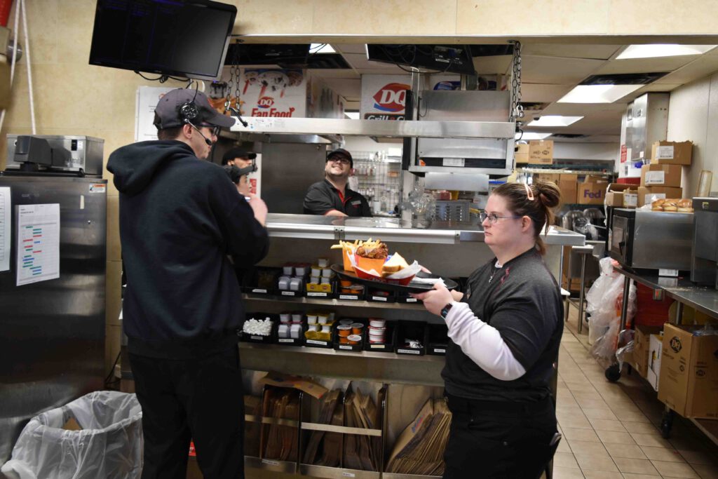 serving food DQ
